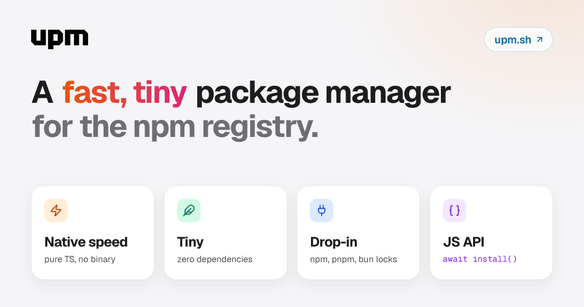 https://upm.sh/ social preview image